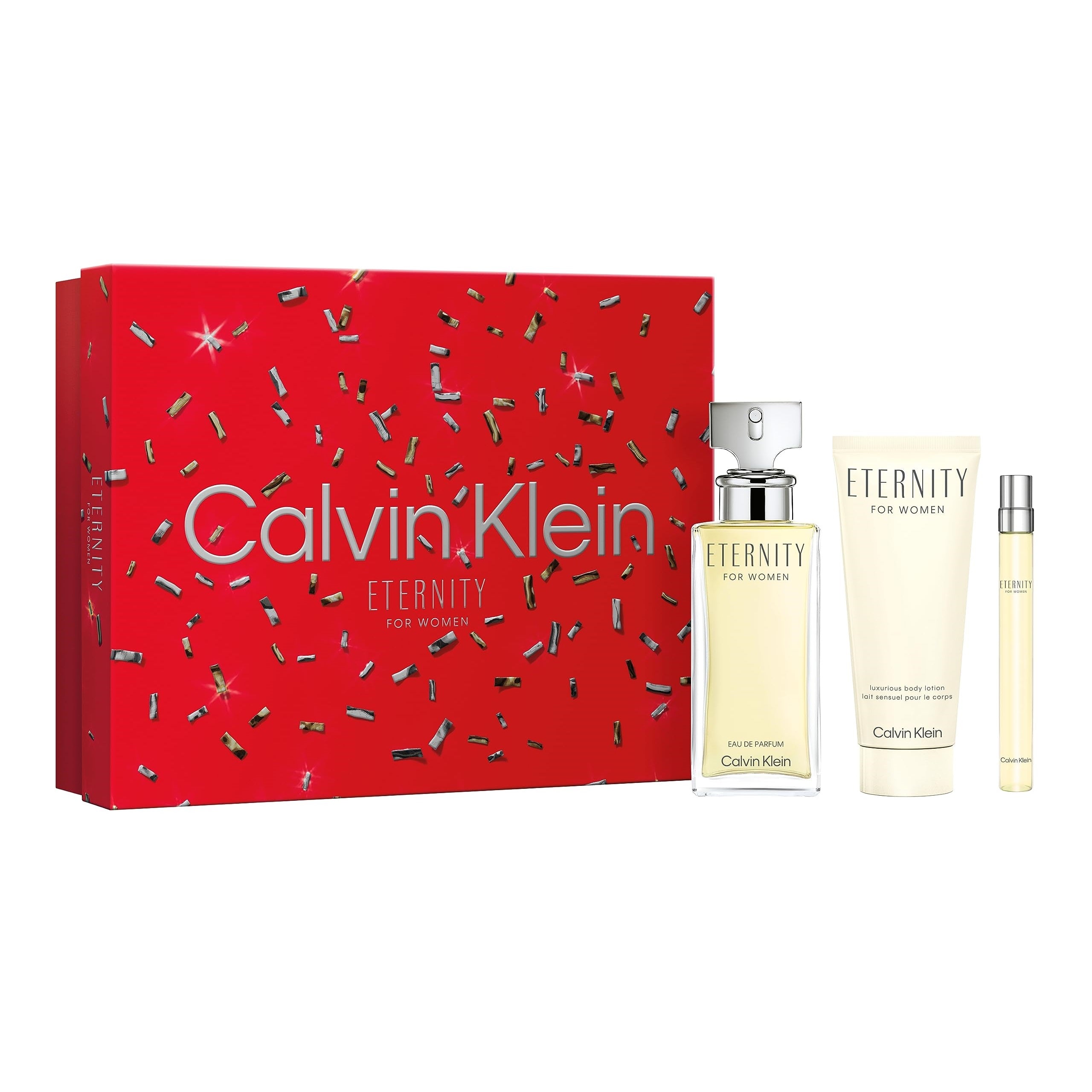 Buy Calvin Klein Eternity 3PCS Gift Set 100ML EDP Spray 200ML Body Lotion 10ML Mini Spray Women Online Fragrance Canada
