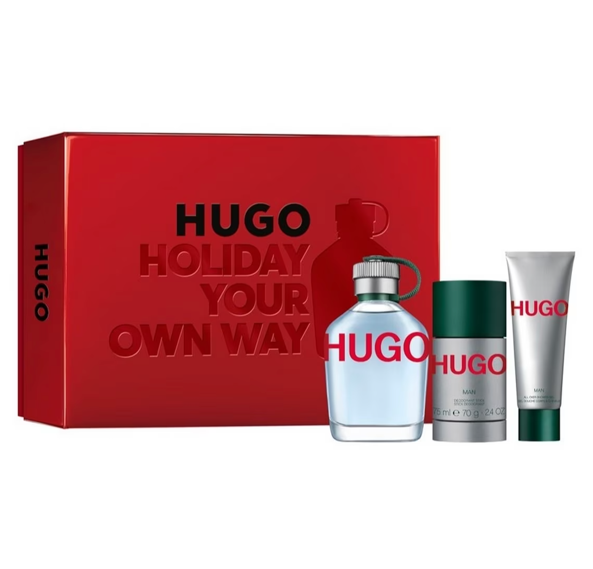 Hugo Boss Man Green Holiday Gift Set 125ML EDT Spray 70G Deodora