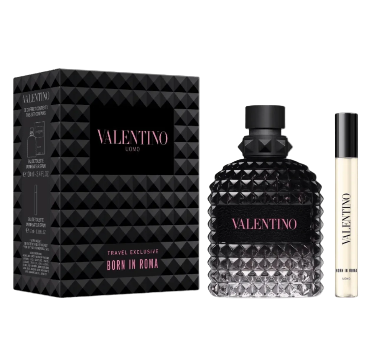 Buy Valentino Uomo Born In Roma 2PCS Gift Set - 100ML EDT Spray +