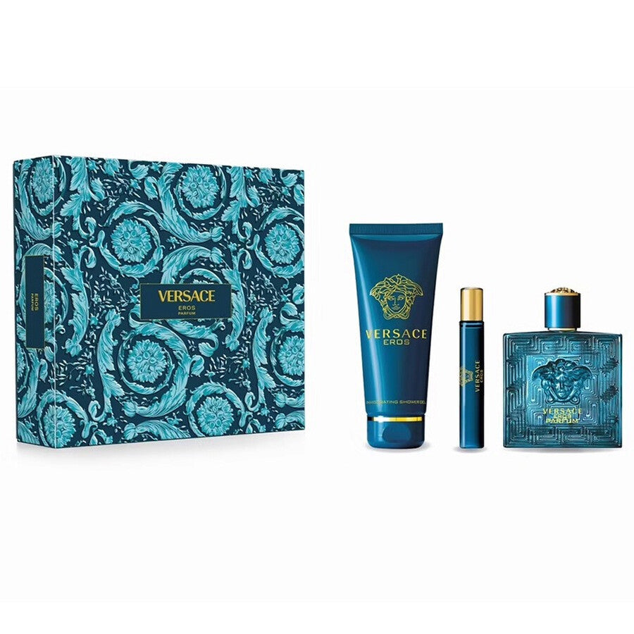 Versace Eros (Parfum Edition) 3PCS Gift Set - 100ML EDP Spray + 150ML Shower Gel + 10ML EDP Spray (Men) Versace Eros (Parfum Edition) 3PCS Gift Set - 100ML EDP Spray + 150ML Shower Gel + 10ML EDP Spray (Men)