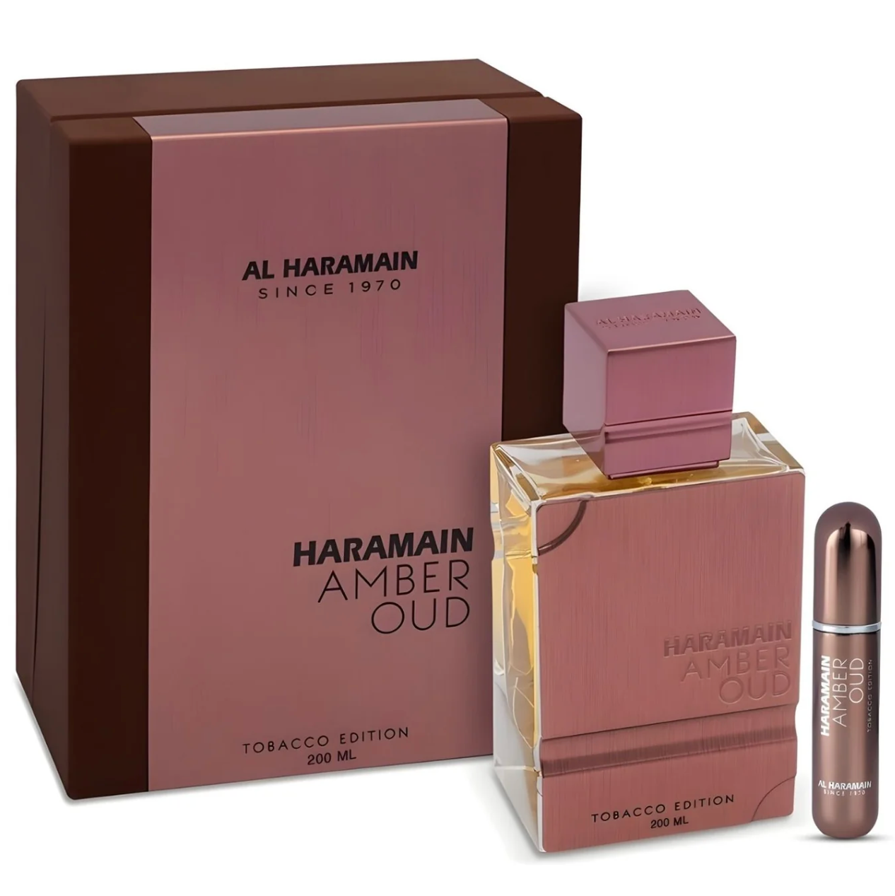 Al Haramain Amber Oud Tobacco Edition - 150ML EDP Spray + Travel Atomizer (W)(M)
