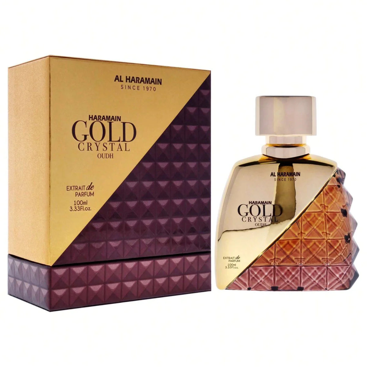 Al Haramain Gold Crystal Oudh (Extrait De Parfum) 100ML EDP Spray (W)(M)