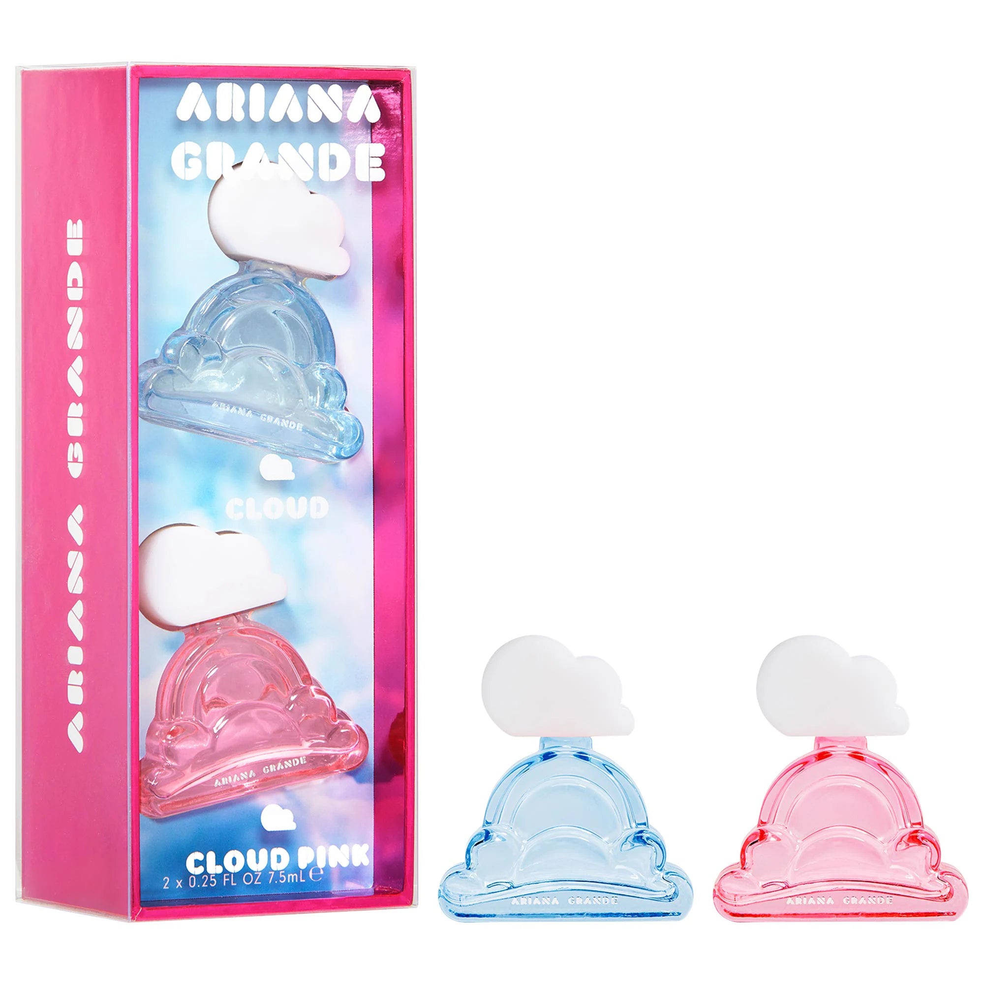 Ariana Grande Cloud 2PCS Miniature Gift Set (2 X 7.5ML EDP) - Cloud + Cloud Pink (Women)