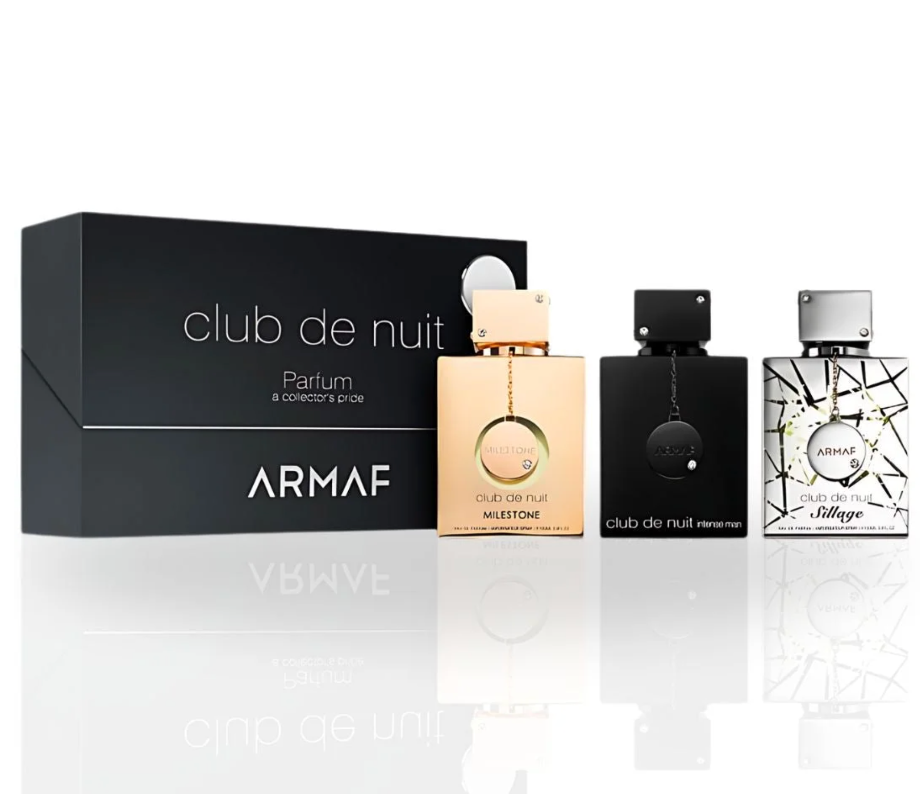 Armaf Club De Nuit 3PCS Gift Set - (3 X 30ML) Club De Nuit Intense + Club De Nuit Sillage + Club De Nuit Milestone (Men)