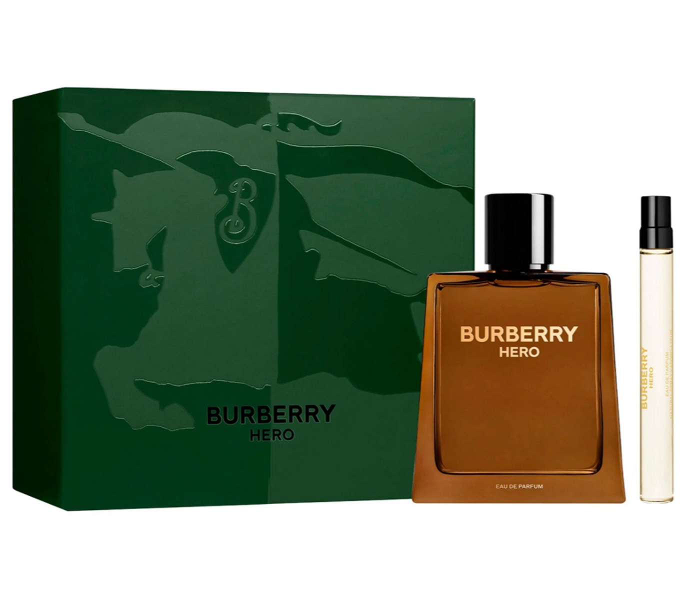 Burberry Hero 2PCS Gift Set - 100ML EDP Spray + 10ML EDP Spray (Men)