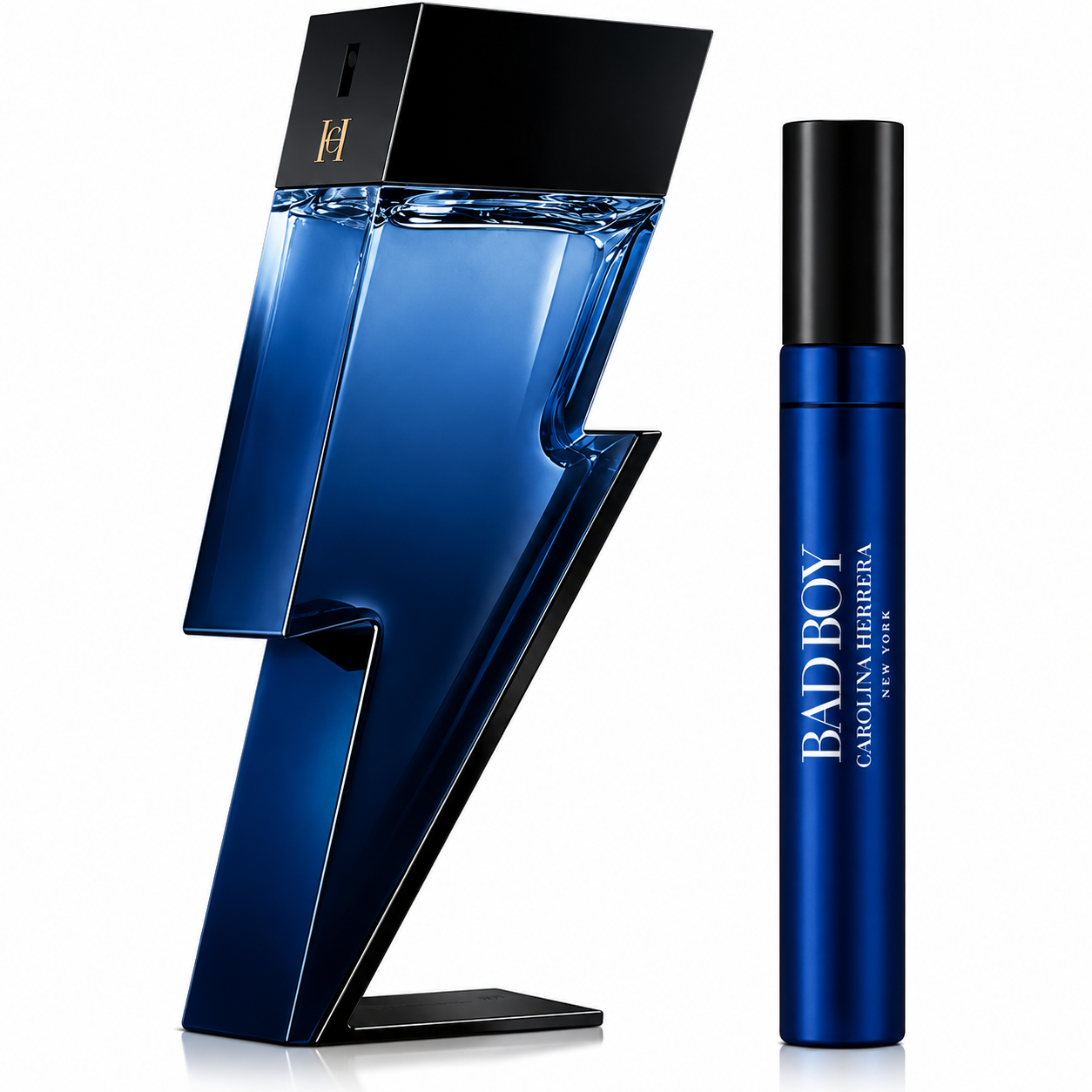 Carolina Herrera Bad Boy Cobalt 2PCS Gift Set - 100ML EDP Spray + 10ML EDP Spray (Men)