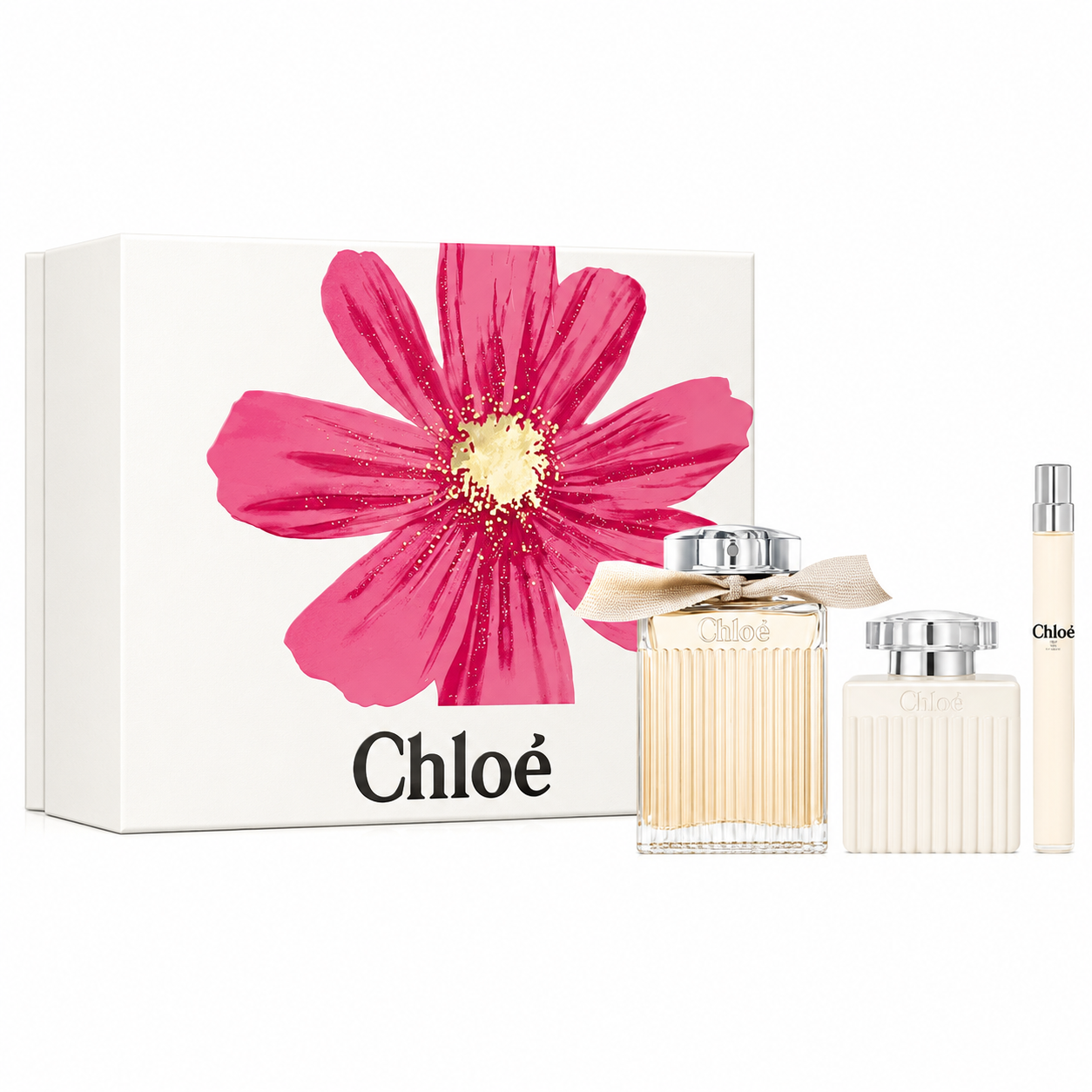 Chloe 3PCS Gift Set - 100ML EDP Spray + 10ML EDP Spray + 100ML Body Lotion (Women)