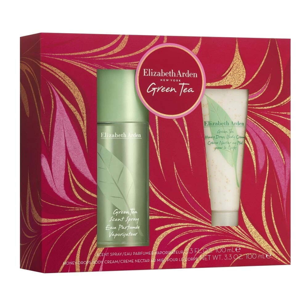 Elizabeth Arden Green Tea 2PCS Gift Set - 100ML EDP Spray + 100ML Body Lotion (Women)