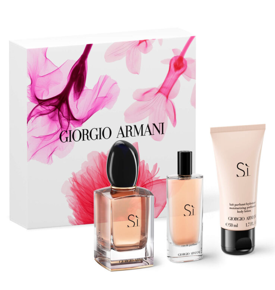 Giorgio Armani Si 3PCS Gift Set - 50ML EDP Spray + 50ML Body Lotion + 15ML Mini Spray (Women)