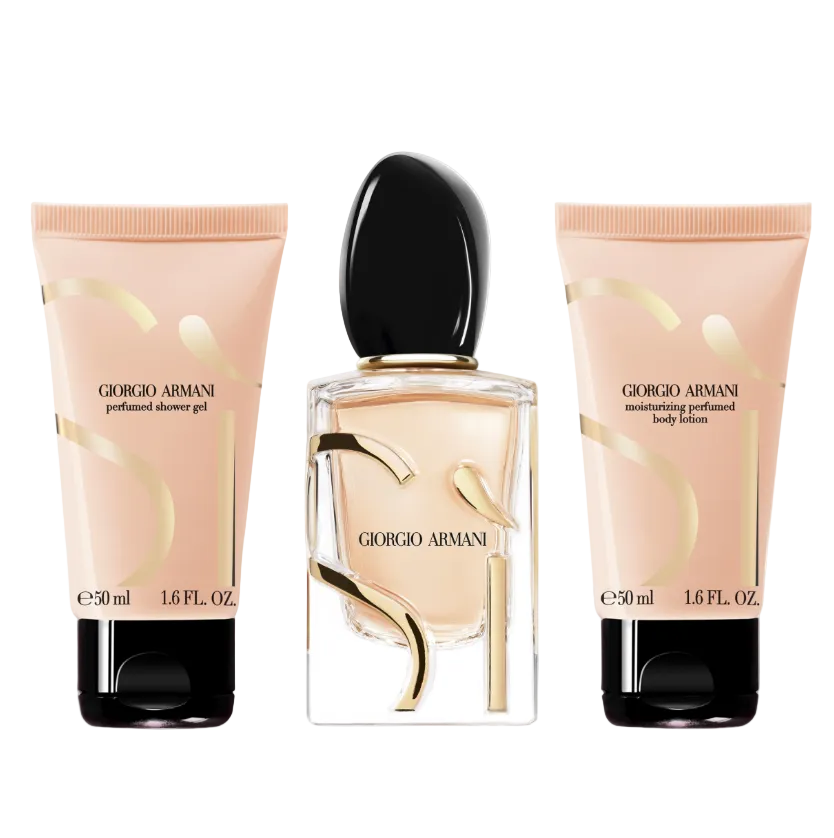Giorgio Armani Si 3PCS Gift Set - 50ML EDP Spray + 50ML Body Lotion + 50ML Perfumed Shower Gel (Women)