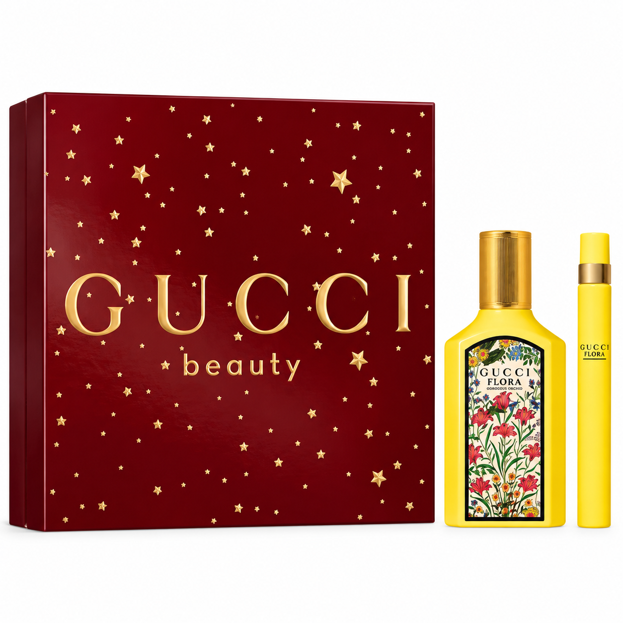 Gucci Flora Gorgeous Orchid 2PCS Gift Set - 50ML EDP Spray + 10ML EDP Spray (Women)