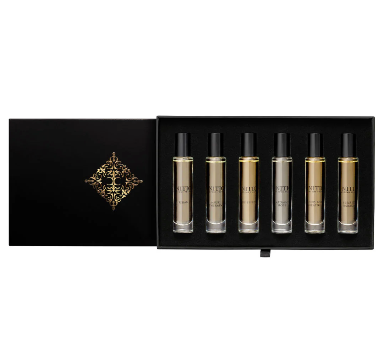 Initio Parfums Prives Initiation Coffret Miniature Gift Set (6 X 10ML) - Rehab + Side Effect + Oud For Greatness + Musk Theraphy + Atomic Rose + Blessed Baraka (Unisex)