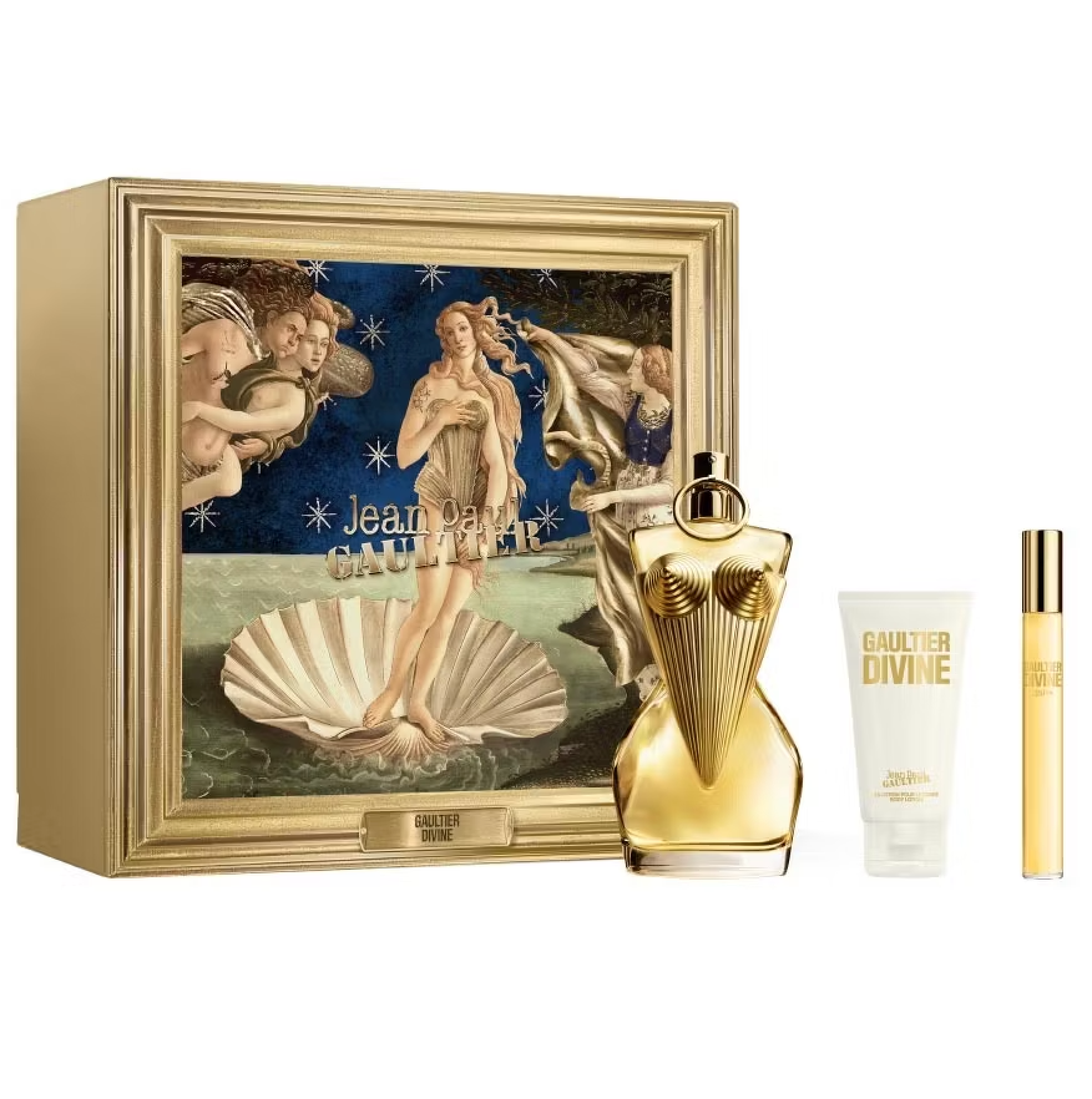 Jean Paul Gaultier JPG Divine 3PCS Gift Set - 100ML EDP Spray + 75ML Body Lotion + 10ML EDP Spray (Women)