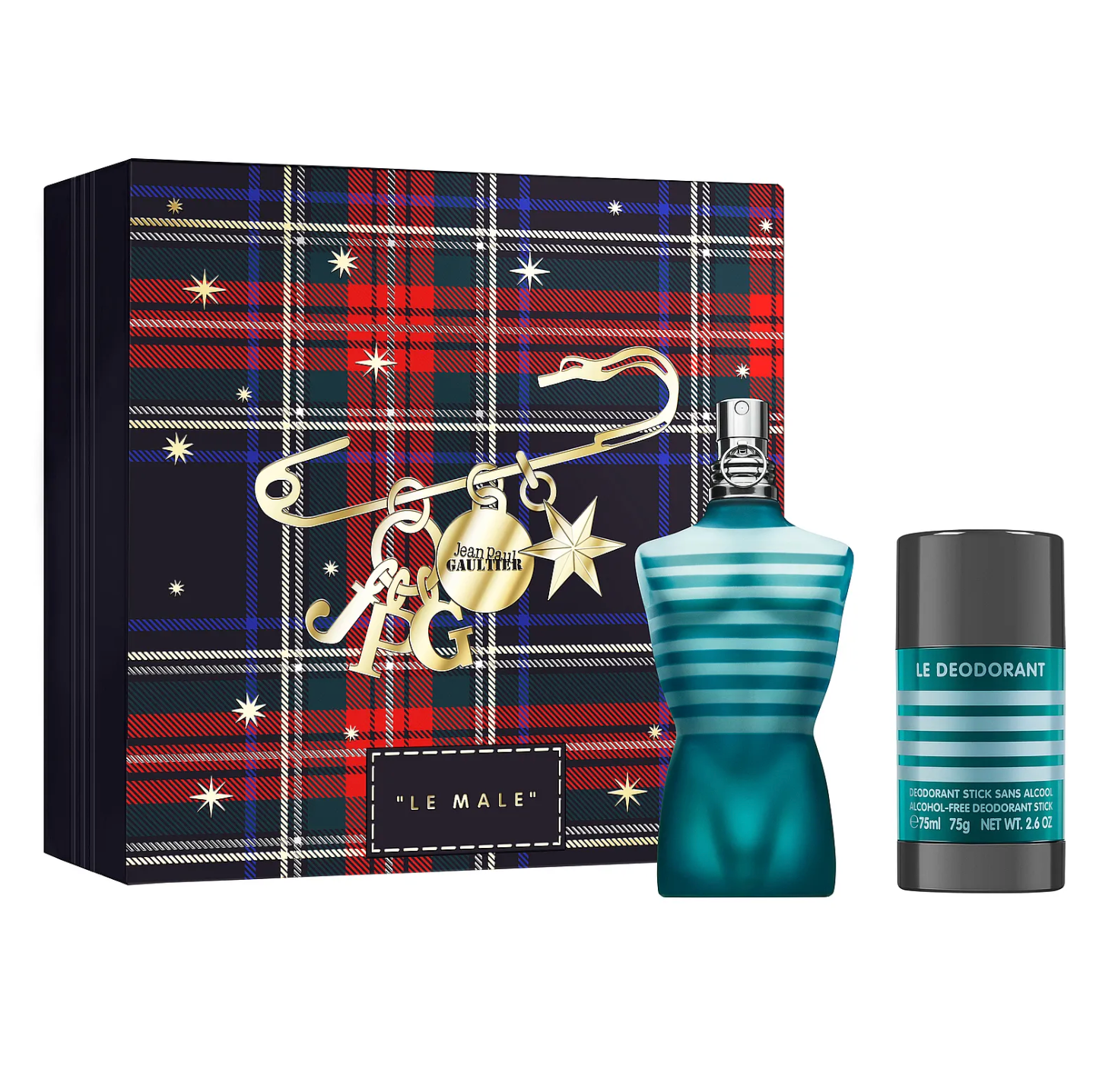 Jean Paul Gaultier JPG Le Male Classic 2PCS Gift Set - 75ML EDT Spray + 75G Deodorant Stick (Men)