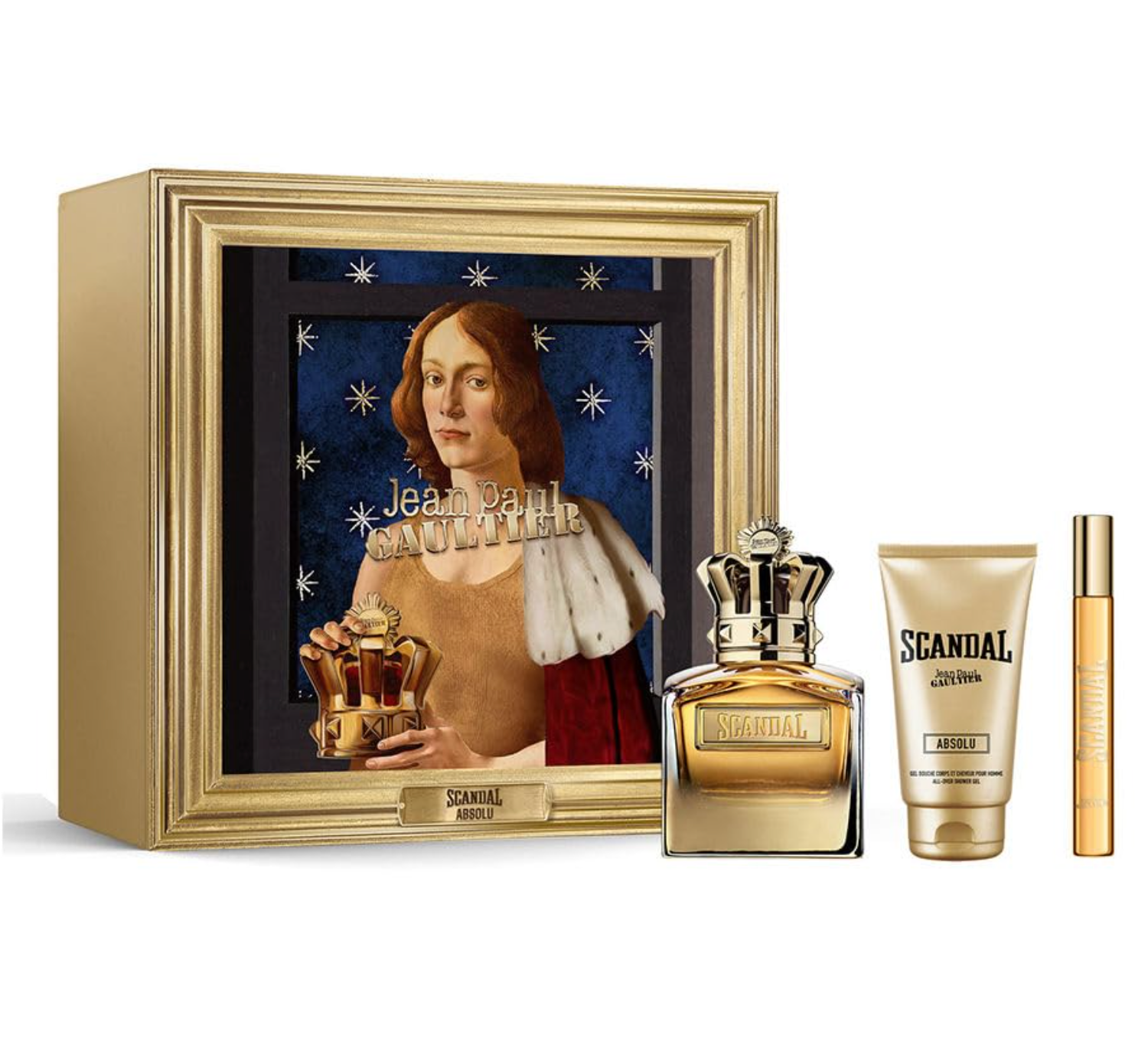Jean Paul Gaultier JPG Scandal Absolu (Parfum Concentre) - 100ML EDP Spray + 10ML EDP Spray + 75ML Shower Gel (Men)