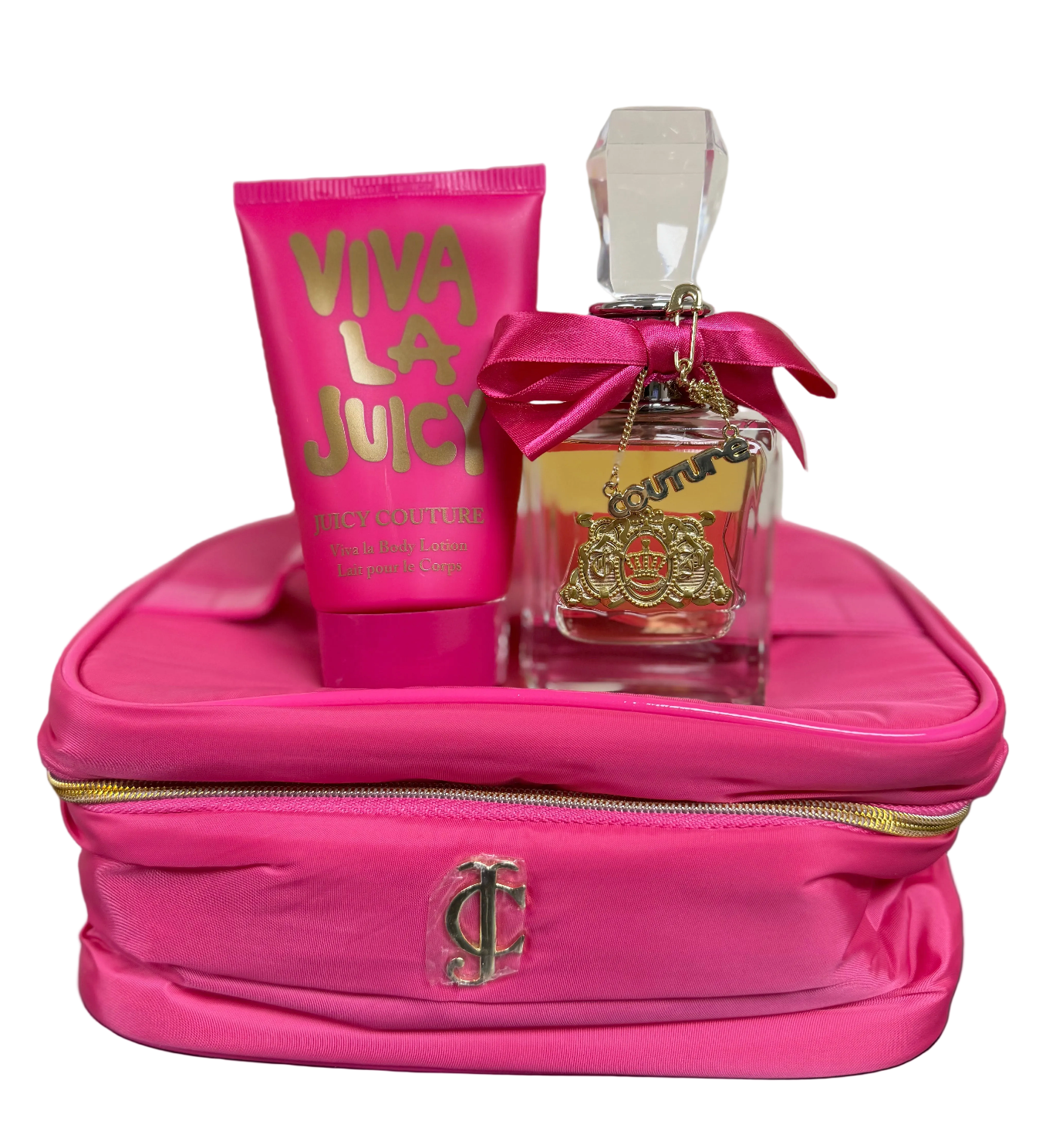 Juicy Couture Viva La Juicy 3PCS Gift Set - 50ML EDP Spray + 125ML Body Lotion + Cosmetic Case (Women)