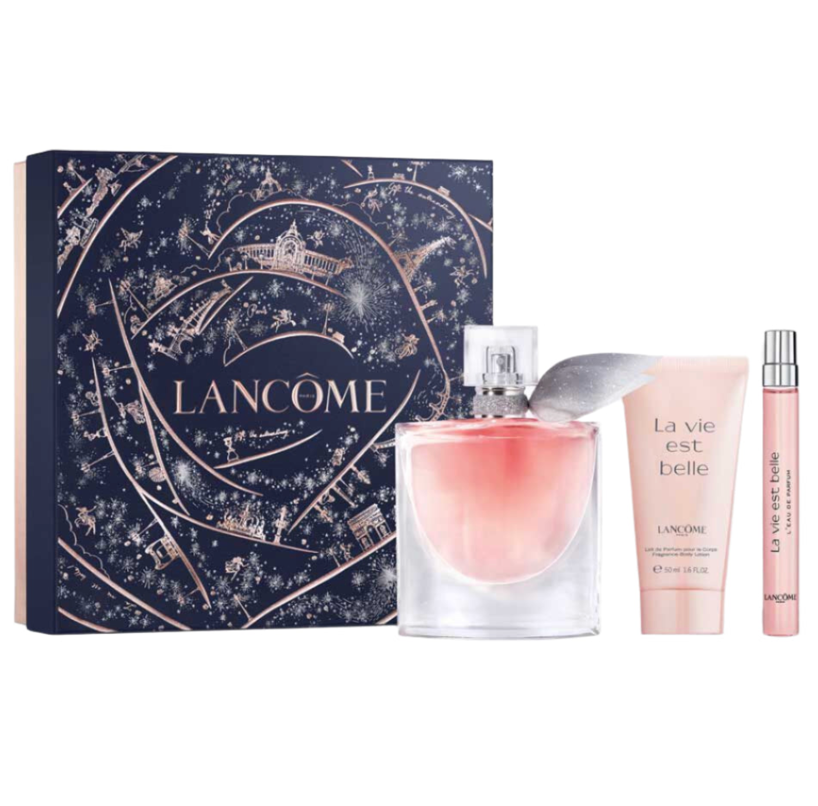 Lancome La Vie Est Belle 3PCS Gift Set - 50ML EDP Spray + 50ML Body Lotion + 10ML EDP Spray (Women)