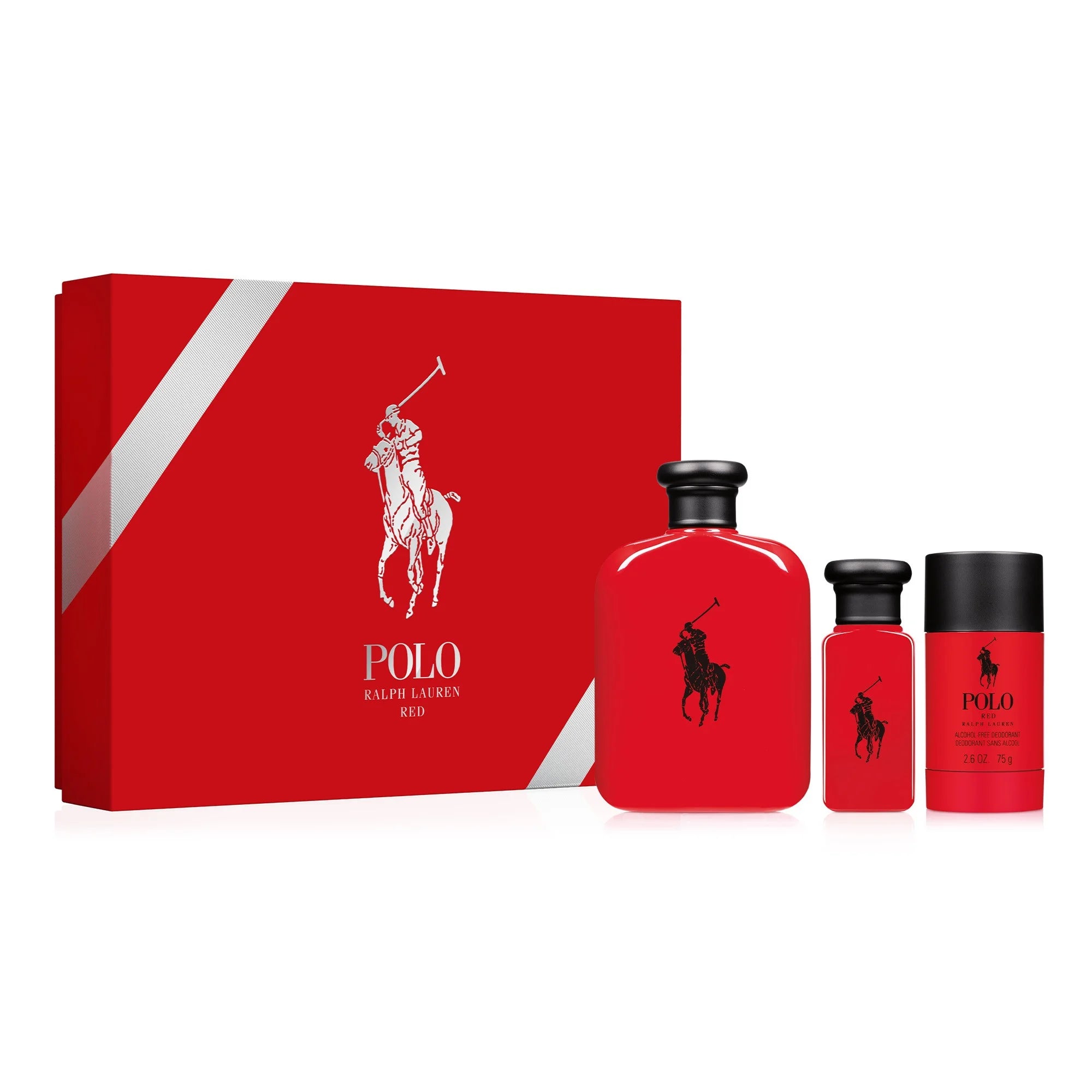 Buy Ralph Lauren Polo Red 3PCS Gift Set - 125ML EDT Spray + 30ML EDT ...