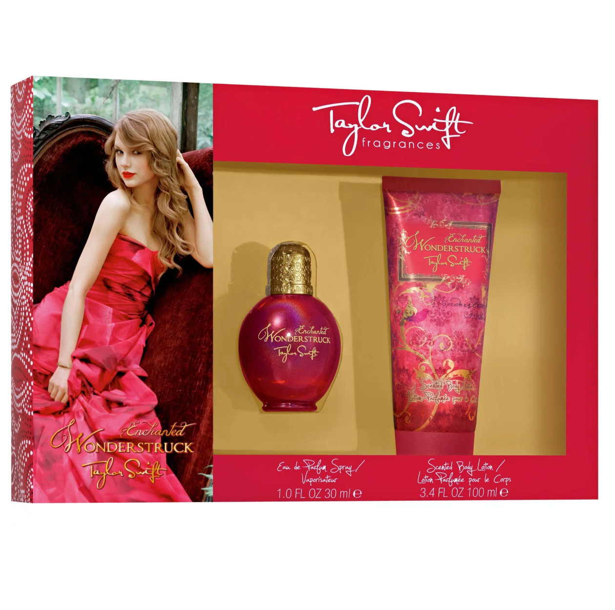 Taylor Swift Wonderstruck Enchanted 2PCS Gift Set - 30ML EDP Spray + 100ML Scented Body Lotion (Women)