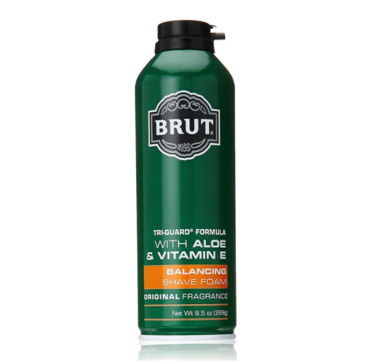 brut balancing shaving foam original fragrance (green) 269 grams (m)