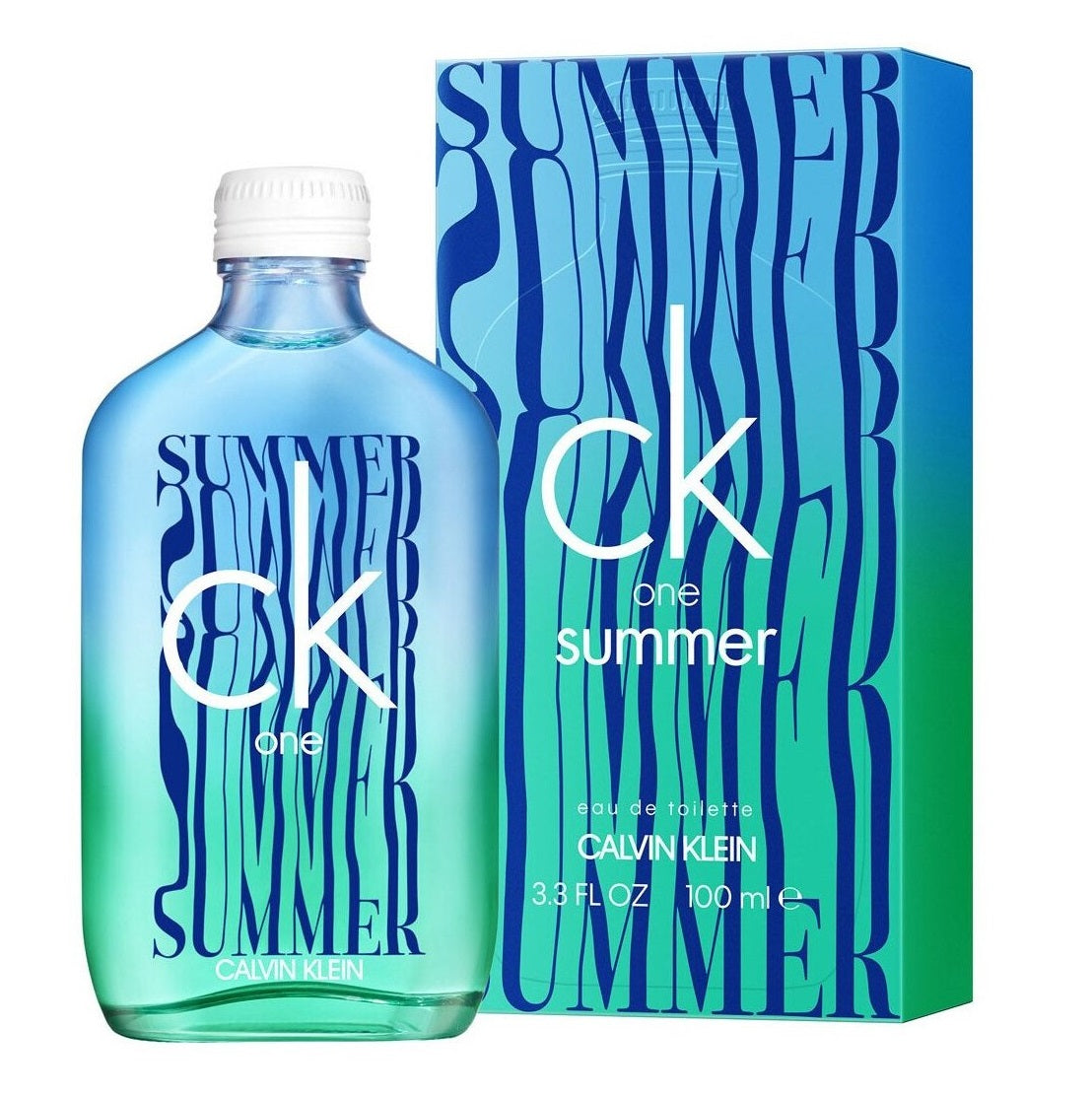 calvin klein ck one summer 2021 edition (blue) 100ml edt spray (w)(m)