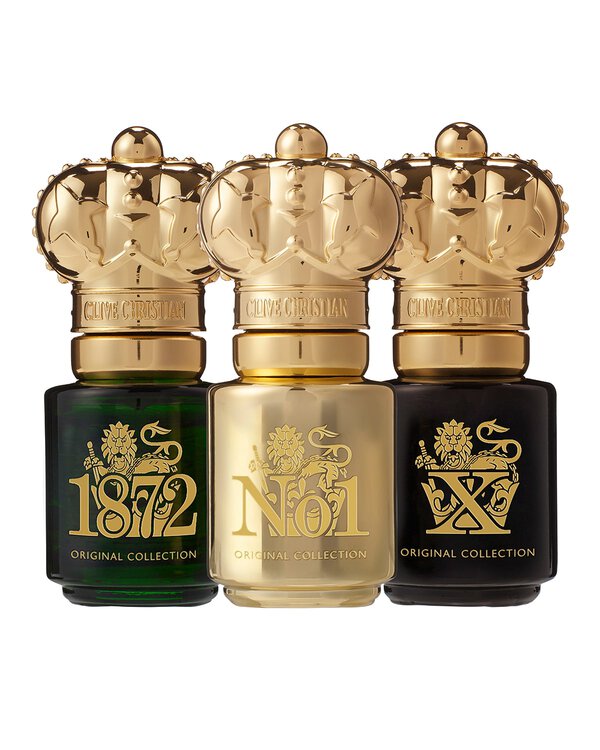 clive christian original collection travel gift set (3 x 10ml) - 1872 + no 1 + x perfume spray (men)