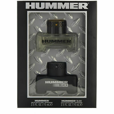 Hummer Dual Gift Set - Hummer Yellow 75ML EDT Spray + Hummer Black 75ML EDT Spray (Men)