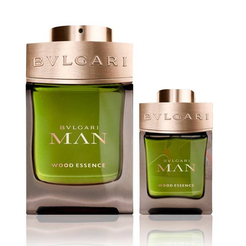 bvlgari man wood essence 2 pcs gift set - 100ml edp spray + 15ml edp spray (men)