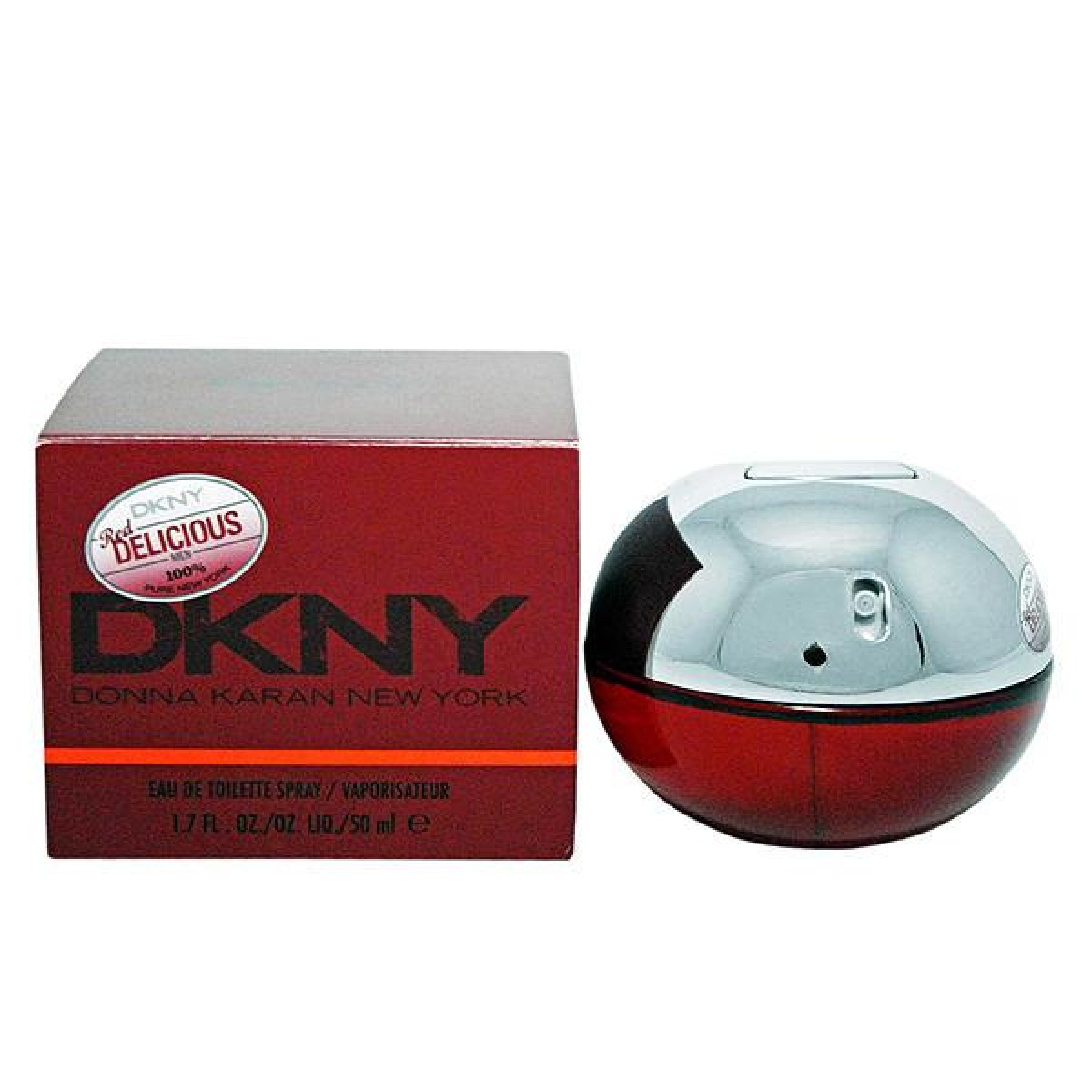 dkny be delicious red 50ml edt spray (m)