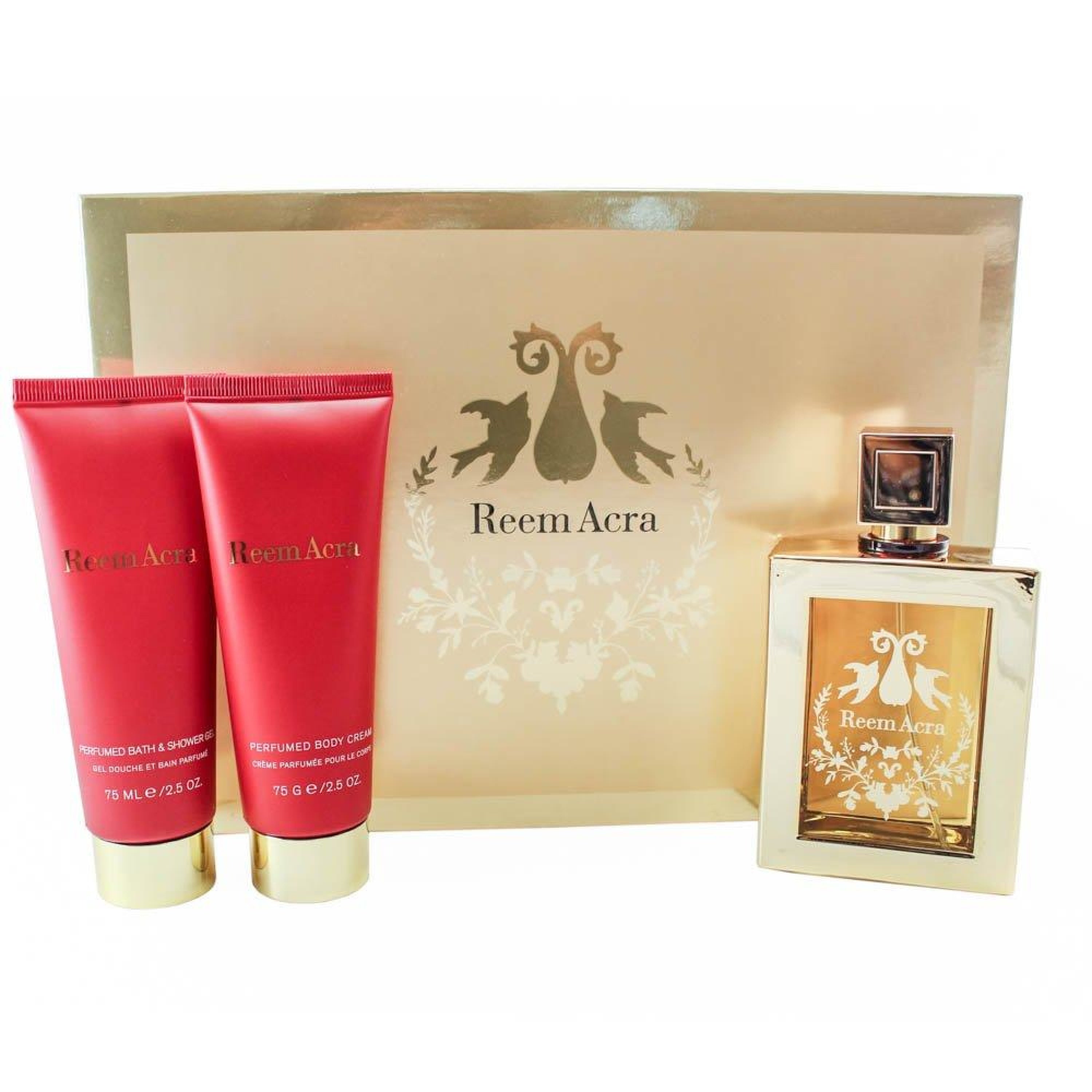 Reem Acra 3 Pcs Gift Set 90Ml Edp Spray + 75G Body Cream 75Ml Shower Gel (Women)