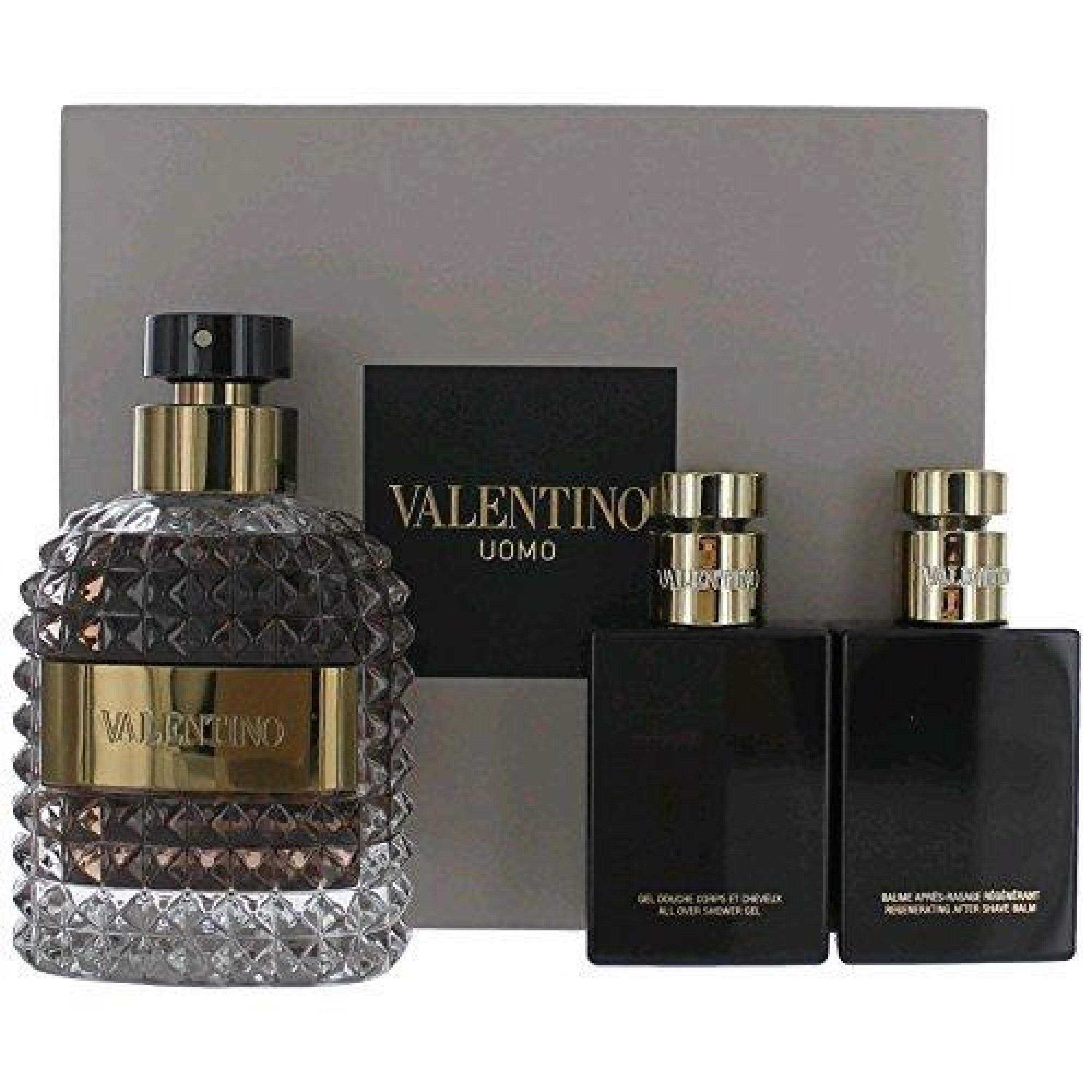 Valentino Uomo 3Pcs Gift Set - 100Ml Edt Spray + 50Ml Shower Gel After Shave (Men)